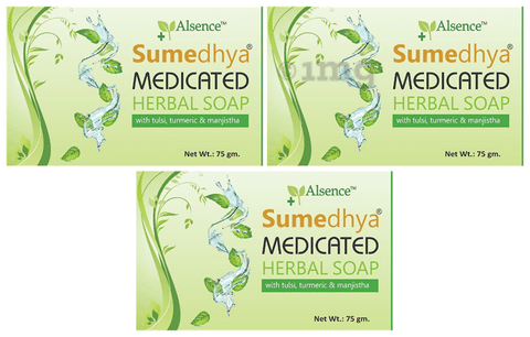Alsence Sumedhya Medicated Herbal Soap (75gm Each)