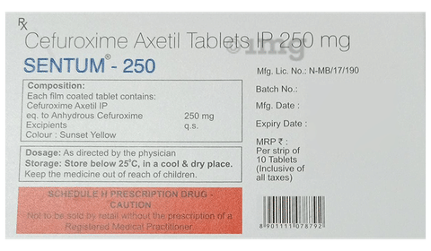 Sentum 250 Tablet image Sentum 250 Tablet image