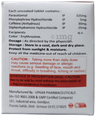 Sarocold Tablet image