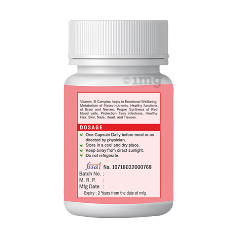 Pharmtech B-Complex 10000mcg Veg Capsule image Pharmtech B-Complex 10000mcg Veg Capsule image