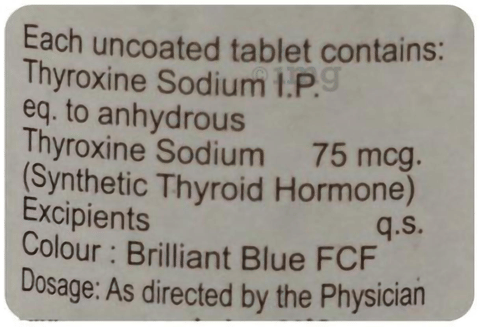 Thyromed 75mcg Tablet image