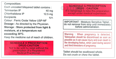 Telglenz-CH 40/12.5 Tablet