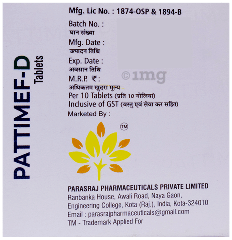 Pattimef-D Tablet image