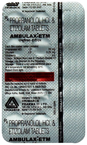 Ambulax ETM Tablet image