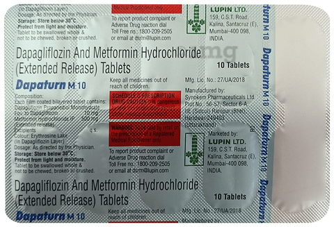 Dapaturn M 10 Tablet ER image