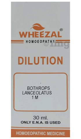 Wheezal Bothrops Lanceolatus Dilution 1M 1