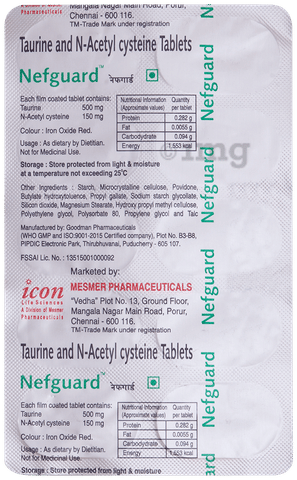 Nefguard 500mg/150mg Tablet image Nefguard 500mg/150mg Tablet image