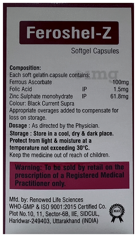 Feroshel-Z Softgel Capsule