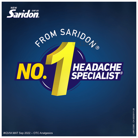 New Saridon Tablet | For Pain Relief | Provides Fast Headache Relief image