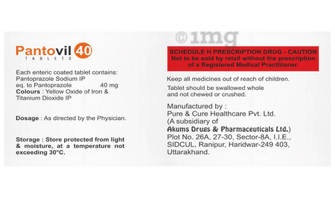 Pantovil 40 Tablet image Pantovil 40 Tablet image