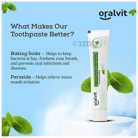 Oralvit Baking Soda + Peroxide Whitening & Anticavity ...
