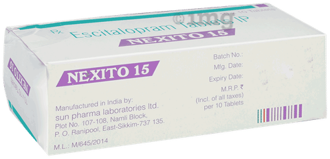 Nexito 15mg Tablet image