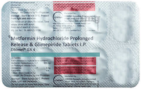 Obimet GX 4 Tablet PR