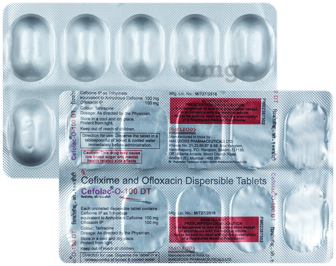 Cefolac-O 100mg/100mg Tablet DT