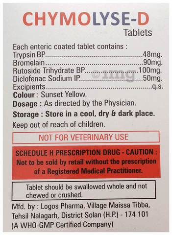 Chymolyse-D Tablet image Chymolyse-D Tablet image