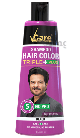 Anand India Online Shop - Vcare Shampoo Hair Color Black and Deep Brown  (Combo Pack)❤️ Vcare Shampoo Hair Color Is A Novel Initiative Helping You  To Color Your Hair Black Within 5-7
