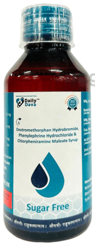 Daily Dava Dextromethaorphan Hydrobromide+Phenylephrine Hydrochloride+Chlorpheniramine Maleate Syrup Sugar Free