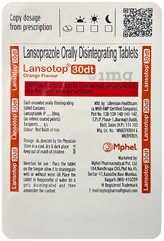 Lansotop 30dt Tablet image Lansotop 30dt Tablet image