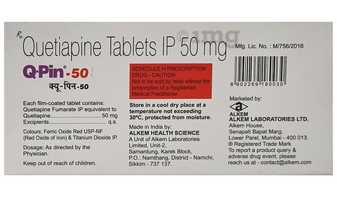 Q Pin 50mg Tablet image
