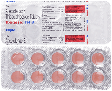 Ibugesic TH 100mg/8mg Tablet image