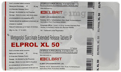 Elprol XL 50 Tablet image Elprol XL 50 Tablet image