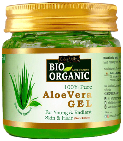 Indus Valley Bio Organic Aloe Vera Gel 100% Pure: Buy jar of 175 ml Gel at  best price in India | 1mg