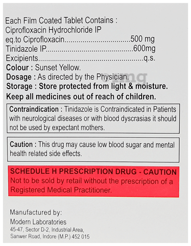 Cipromicron-TZ Tablet image Cipromicron-TZ Tablet image