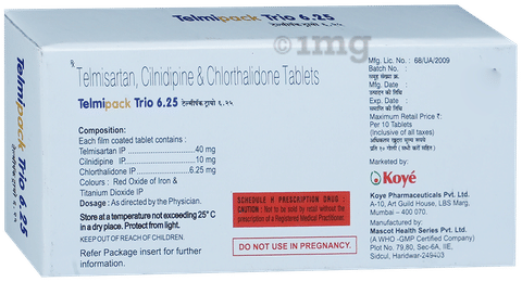 Telmipack Trio 6.25 Tablet image