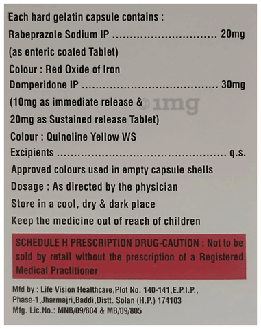 Rabitrack D 30mg/20mg Capsule SR image