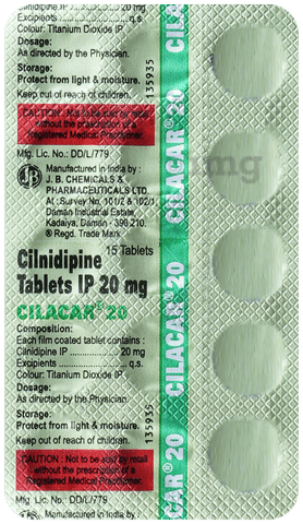 Cilacar 20 Tablet image