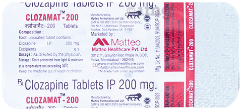 Clozamat 200 Tablet image Clozamat 200 Tablet image