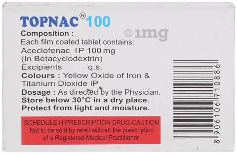 Topnac 100mg Tablet image