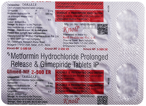 Glimed MF 2mg/500mg Tablet image
