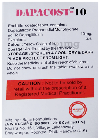 Dapacost 10 Tablet image