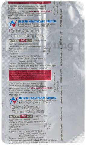 Hifen Plus 200 mg/200 mg Tablet