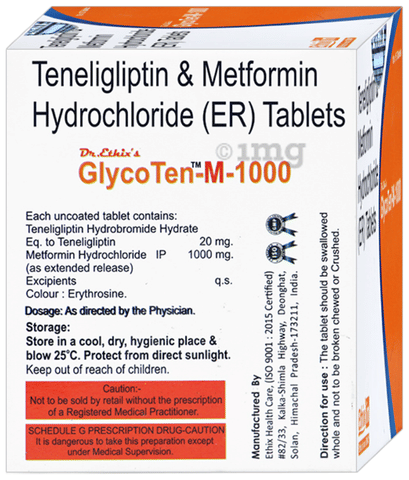 Glycoten-M 1000 Tablet ER image Glycoten-M 1000 Tablet ER image