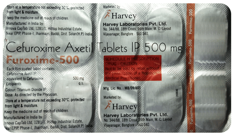 Furoxime 500mg Tablet image Furoxime 500mg Tablet image