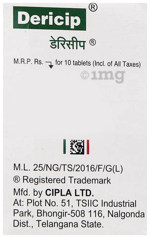 Dericip 77mg/23mg Tablet