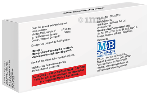 Metotens 50 Tablet ER image