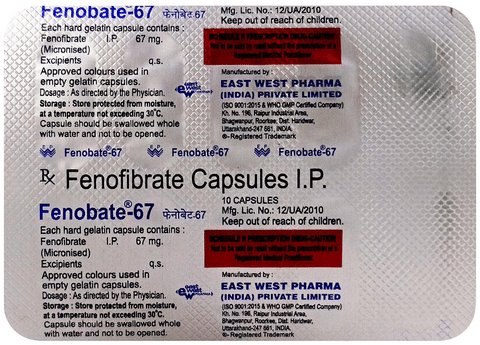 Fenobate 67mg Capsule image
