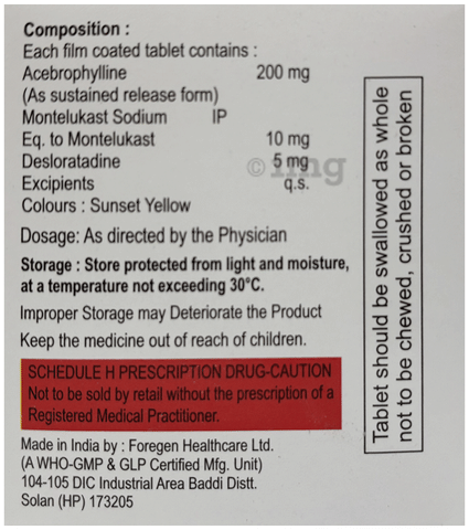 Afasma-Triod Tablet SR image