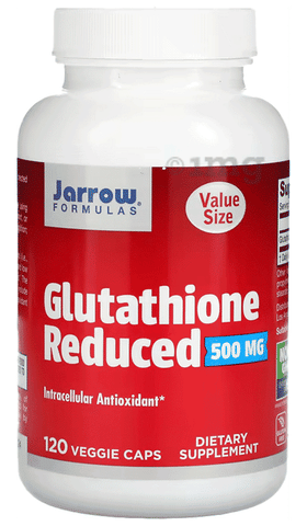 Jarrow Formulas Glutathione Reduced 500mg | Veggie Cap for Antioxidant  Support: Buy bottle of 120.0 vegicaps at best price in India | 1mg