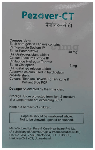Pezover CT 3mg/40mg Capsule image