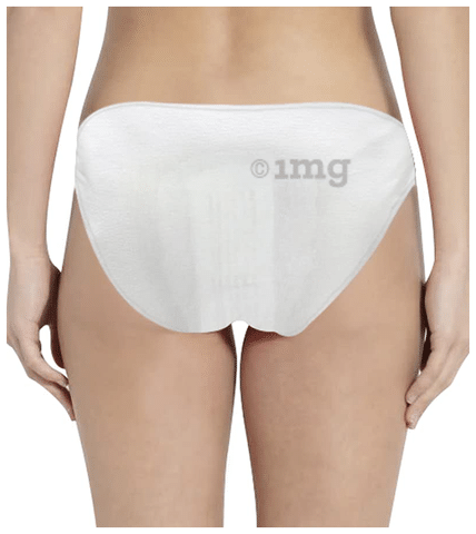 Trawee®-PP (Pack of 5) Disposable Period Panty with Super Absorbent Pad for  Sanitary Protection, Menstrual Briefs, Absorbent Period Underwear for  Women(XL) White : : Health & Personal Care