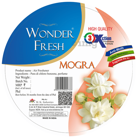 Wonder Fresh Air Freshener (60gm Each) 2 Rose,2 Lavender,2 Sandal