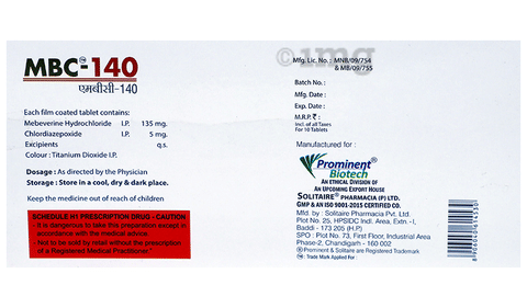 MBC 140 Tablet image