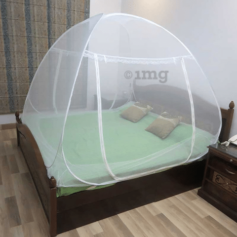 Healthgenie Polyester Premium Foldable Mosquito Net Double Bed