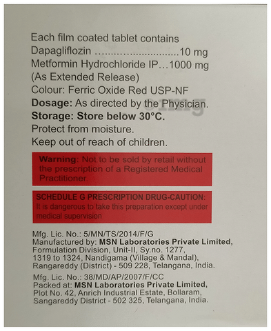 Gluxit M 10 Forte Tablet ER