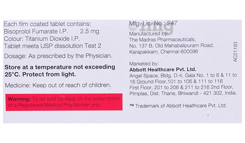 Bisosafe 2.5 Tablet image