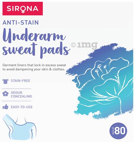 Sirona Under Arm Sweat Pads for Men and Women - 24 Pads at Rs 249